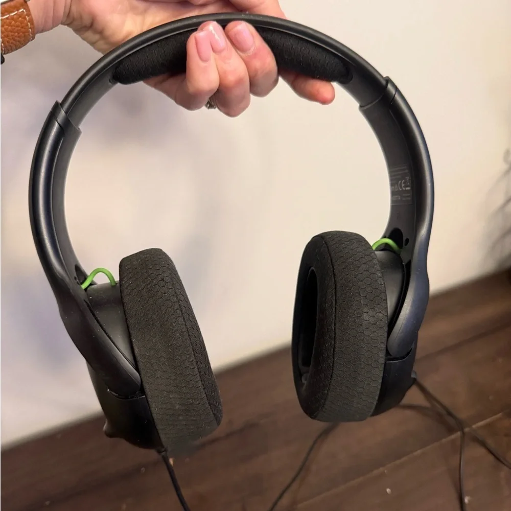 PDP Gaming Wired Over-Ear Headset with Boom Mic – Black/Green (Xbox Compatible)